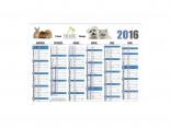 Calendrier Publicitaire 2023 - 43 x 30 cm - bleu - CPBL433