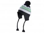 Bonnet norvégien noir avec motifs