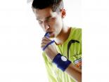 Sifflet Publicitaire avec poignet bracelet resssort bleu - BLWH78