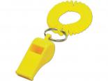 Sifflet Publicitaire avec bracelet ressort jaune - YLSF57