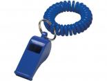 Sifflet Publicitaire avec bracelet ressort bleu - NAVY34